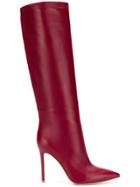 Gianvito Rossi Pointed Knee-length Boots - Red