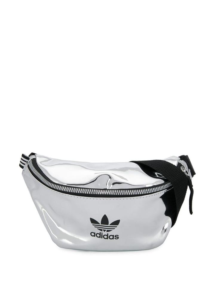 Adidas Printed Logo Fanny Pack - Silver