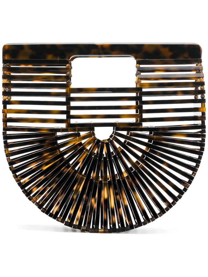 Cult Gaia Arc Clutch - Brown