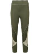 Cushnie Et Ochs Amelle Metallic Leggings - Green