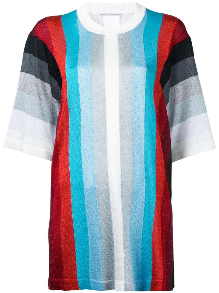Marco De Vincenzo Striped Short Sleeve Jumper - Multicolour