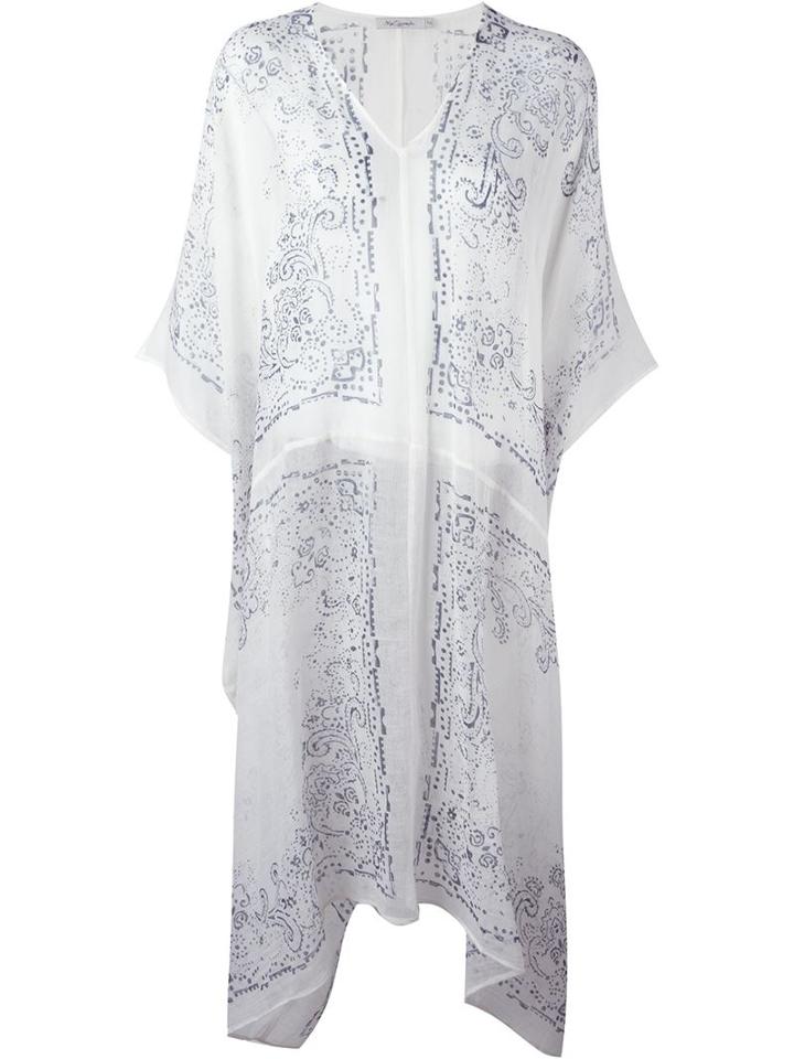 Mes Demoiselles 'banderas' Printed Poncho
