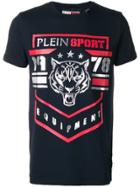 Plein Sport Tiger Print T-shirt - Blue