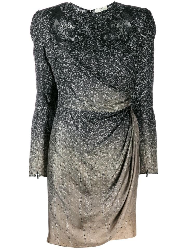 Fendi Draped Mini Dress - Black