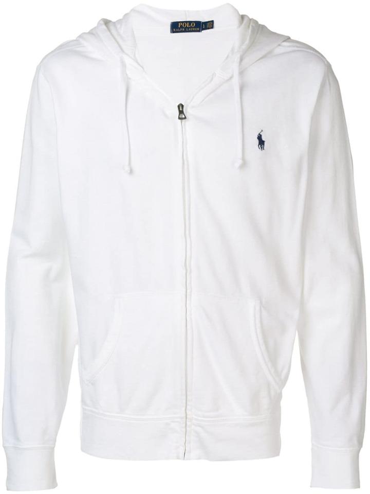 Polo Ralph Lauren Zipped Hoodie - White