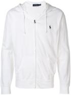 Polo Ralph Lauren Zipped Hoodie - White