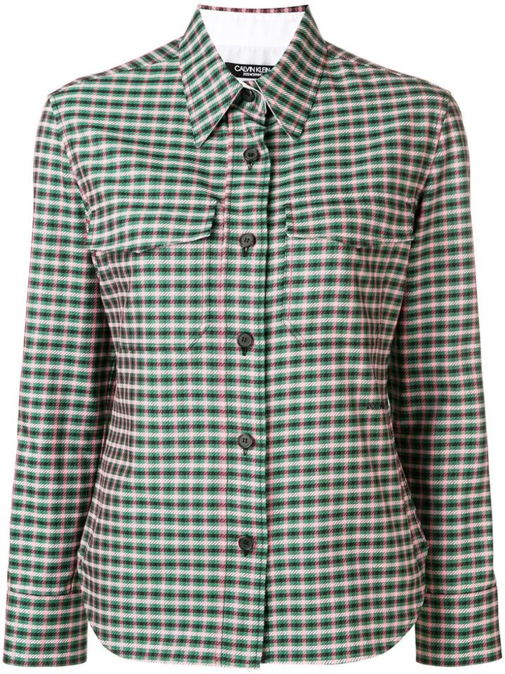 Calvin Klein 205w39nyc Check Shirt - Green