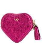 Anya Hindmarch Crinkled Metallic Heart - Pink & Purple