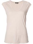 Paige V-neck T-shirt, Women's, Size: Large, Pink/purple, Cotton/lyocell/polyester