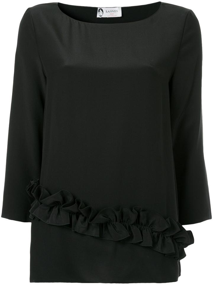 Lanvin Ruffle Detail Blouse - Black