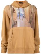Undercover Contrast Print Hoodie - Black