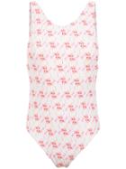 Olympiah Flamingo Printed Swimsuit - Pink & Purple