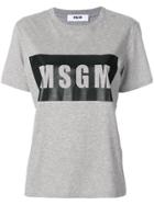 Msgm Branded T-shirt - Grey