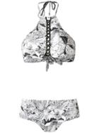 Amir Slama 'top' Bikini Set, Women's, Size: Medium, White, Elastodiene