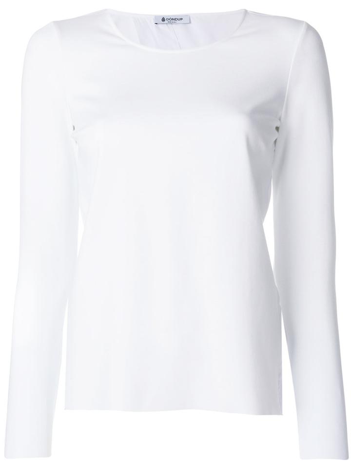 Dondup - Open Back Blouse - Women - Silk/viscose - L, White, Silk/viscose