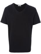 Pierre Balmain V-neck Plain T-shirt