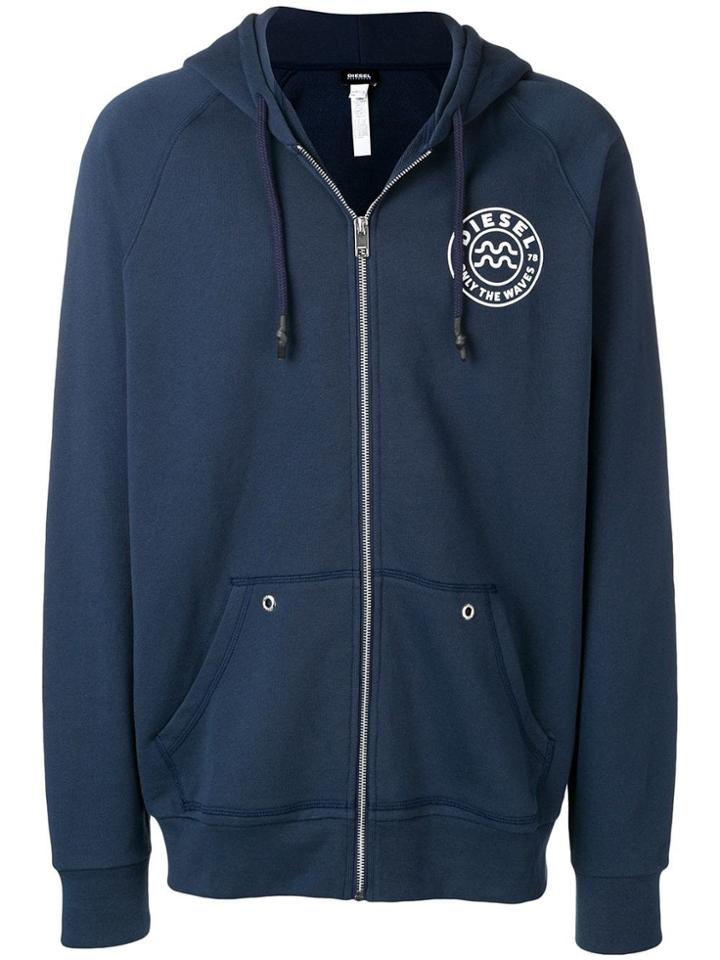 Diesel Only The Waves Hoodie - Blue