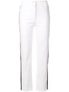 Balmain Side-striped Straight Jeans - White