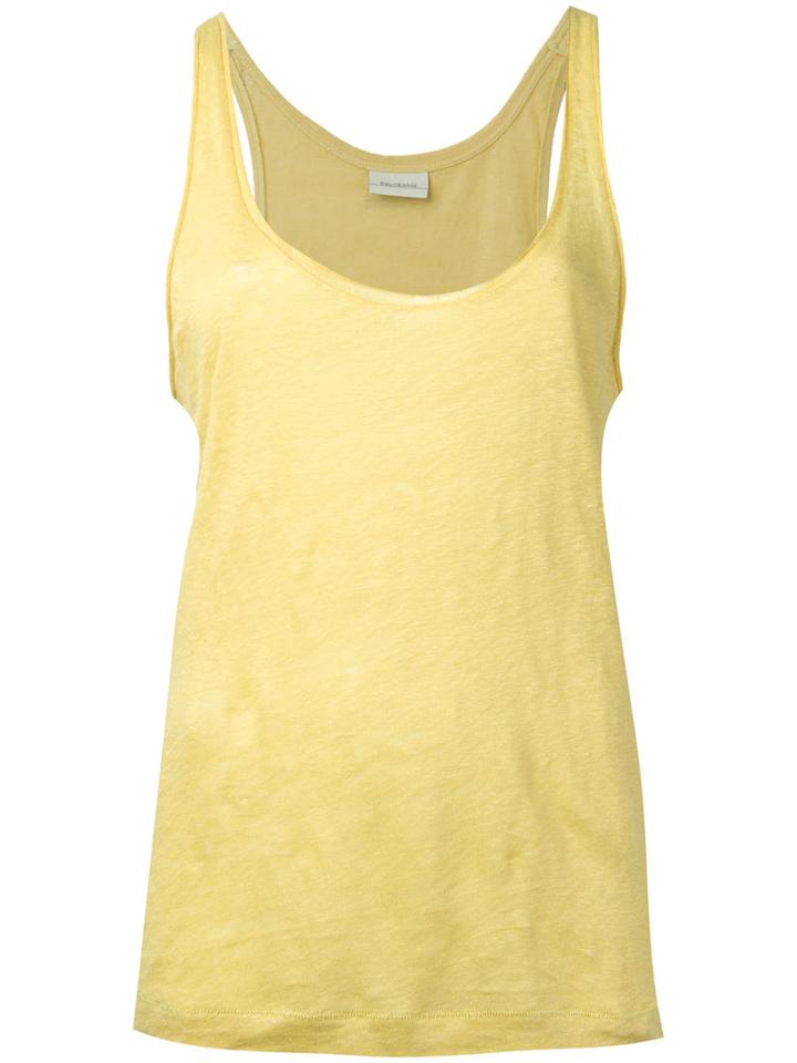 By Malene Birger - Fanas Tank - Women - Linen/flax - Xs, Women's, Yellow/orange, Linen/flax