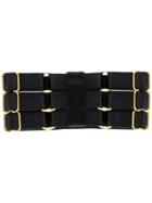 Bordelle Renee Multi Buckle Strap Cuff - Black