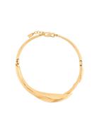 Kenzo Pre-owned Leaf Choker Necklace - Yellow