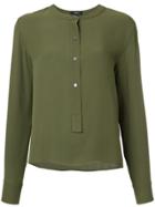 Theory Straight Fit Blouse - Green