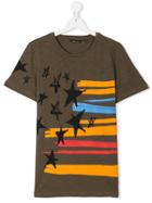 Antony Morato Stripes And Stars T-shirt - Green