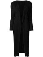 Pleats Please By Issey Miyake Pleated Long Jacket - Black