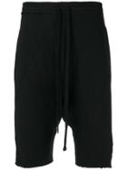 Thom Krom Dropped Crotch Shorts - Black