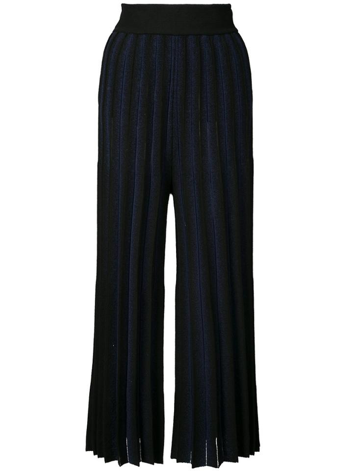 Derek Lam 10 Crosby Wide-leg Pleated Trousers - Black