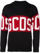 Gcds Logo Print Sweatshirt, Men's, Size: Xs, Blue, Merino/acrylic