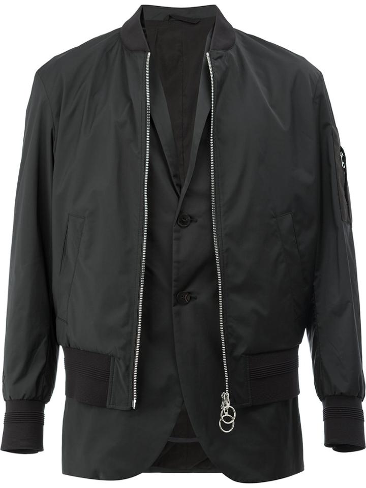 Neil Barrett Classic Bomber Jacket - Black
