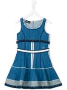 Dsquared2 Kids - Fit And Flare Denim Dress - Kids - Cotton/spandex/elastane - 10 Yrs, Blue