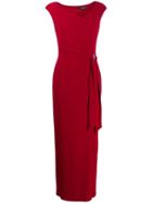 Lauren Ralph Lauren Fitted Draped Dress - Red