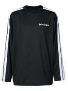Palm Angels Long Sleeved Logo T-shirt - Black