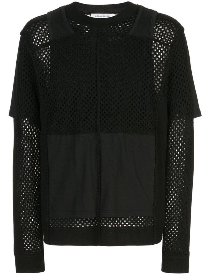 Craig Green Perforated Design Jumper - Black