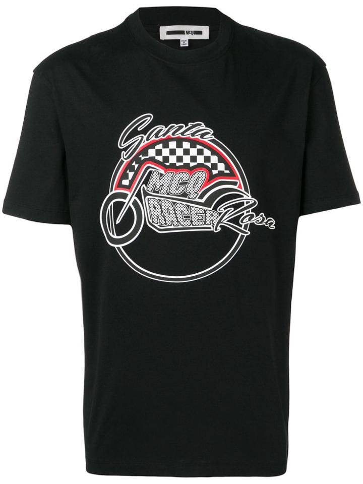 Mcq Alexander Mcqueen Logo Print T-shirt - Black