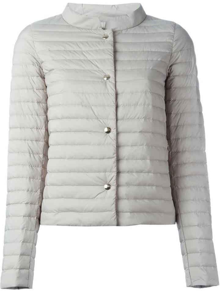 Herno Padded Jacket, Women's, Size: 40, Nude/neutrals, Polyamide/polyurethane/feather Down