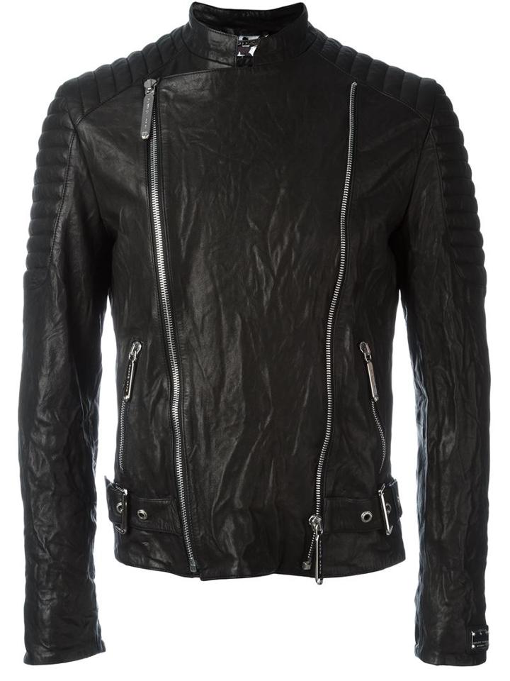 Philipp Plein 'first Tattoo' Biker Jacket