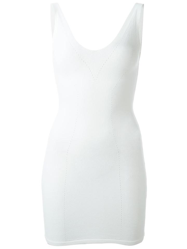 Dsquared2 V-neck Dress, Women's, Size: Xxs, White, Viscose/polyester