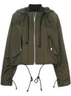 Sportmax Zip Up Hooded Jacket - Green