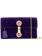 Versace Locket Velvet Bag - Pink & Purple