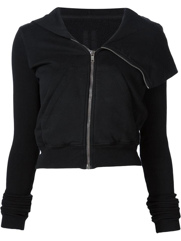Rick Owens Drkshdw 'cropped Mountain' Hoodie