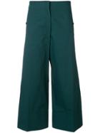 Lemaire Flat Front Palazzo Pants - Green