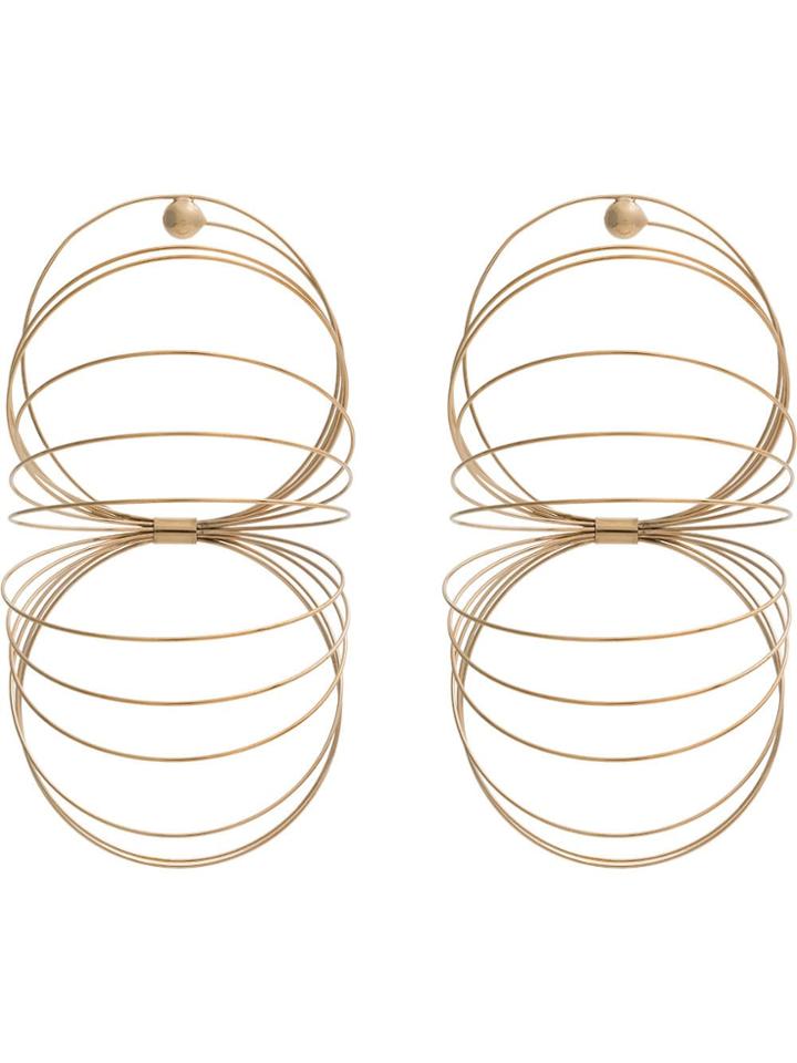 Y / Project Gold-tone Slinky Earrings - Metallic