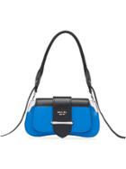 Prada Sidonie Leather Shoulder Bag - Blue
