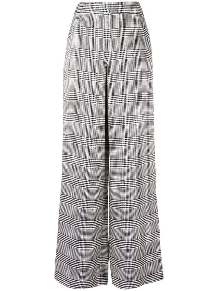 Layeur Check Print Trousers - Grey