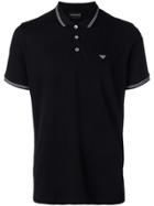 Emporio Armani Classic Short Sleeved Polo Shirt - Black