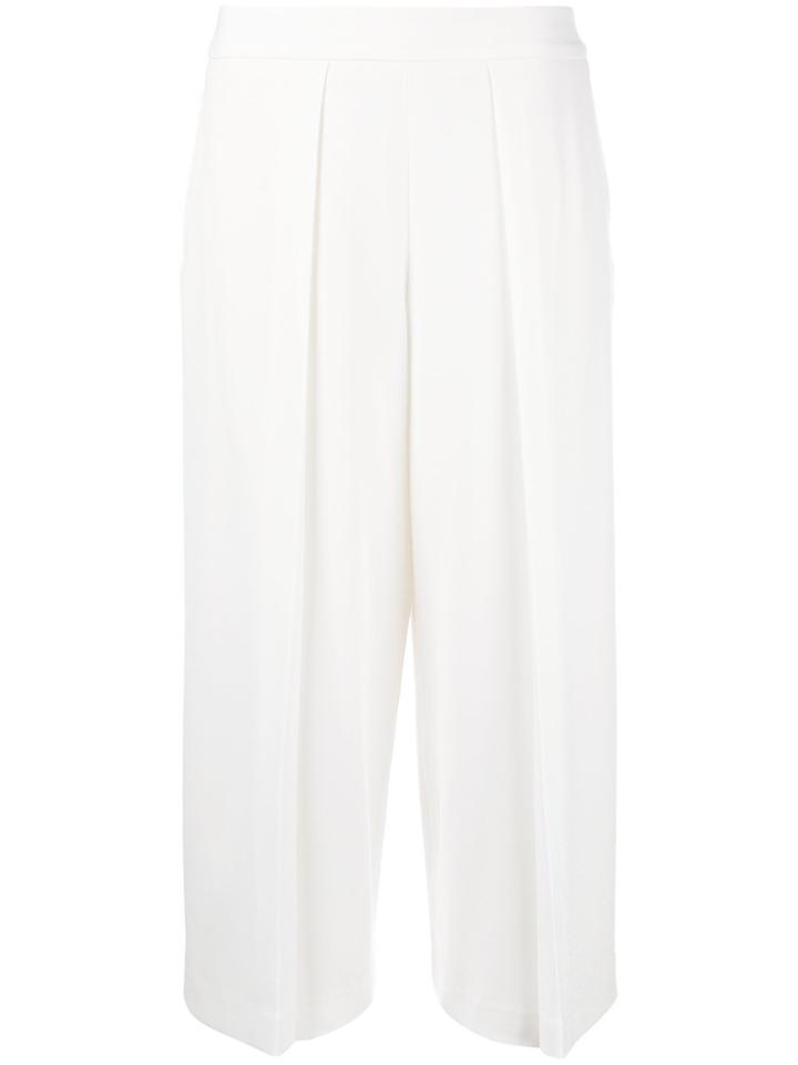 Rag & Bone Front Pleat Cropped Trousers - White