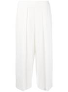 Rag & Bone Front Pleat Cropped Trousers - White